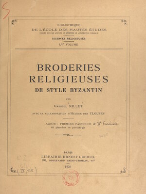 cover image of Broderies religieuses de style byzantin